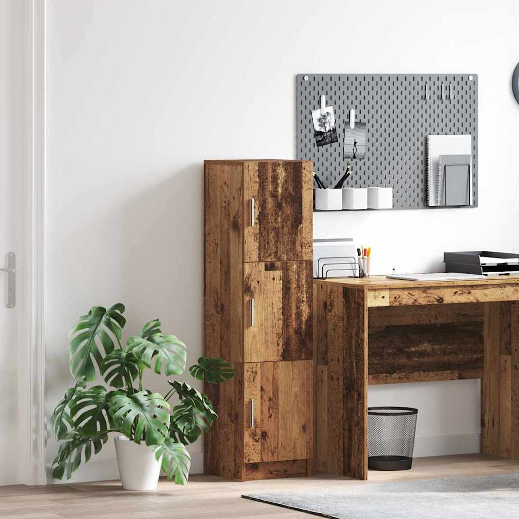 Brown Sideboard Old wood Wood veneer Compact Brown Sideboard - Charlotte Dunes
