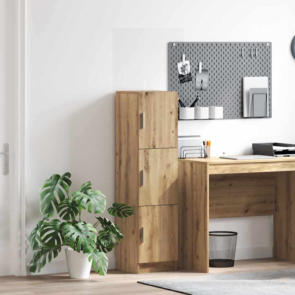 Artisan Oak Sideboard Artisan oak Engineered wood Large Storage - Millennium Furniture