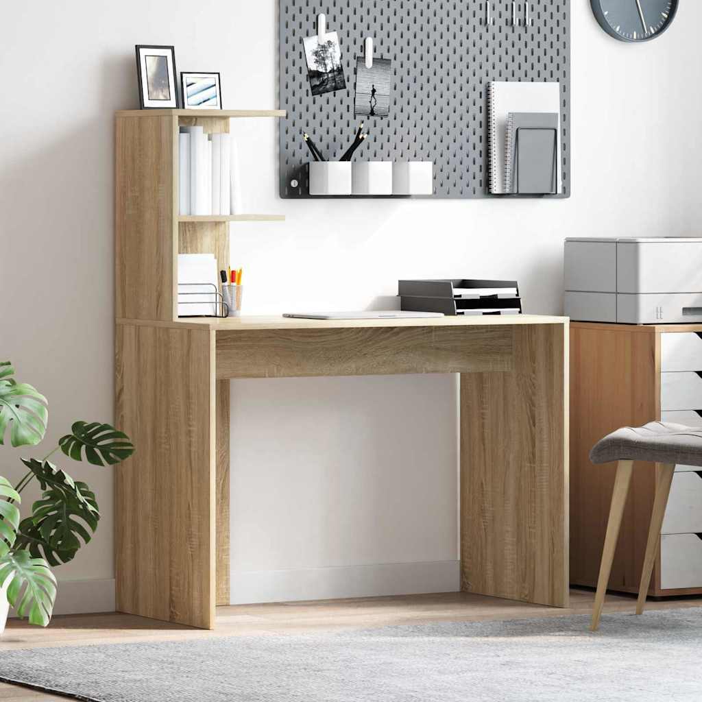 Sonoma Oak Writing Desk Sonoma oak Particle board Standard - Decor Base
