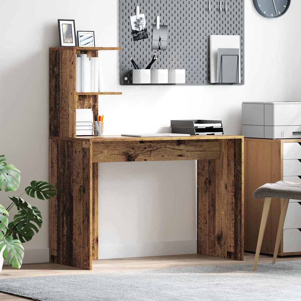 Old Wood Writing Desk Old wood Wood Medium Minimalistic - Charlotte Dunes