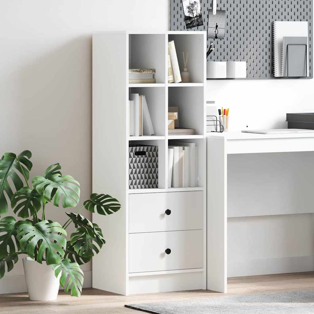 White Shelving Unit White MDF Standard White Shelving Unit - Sid & Sam