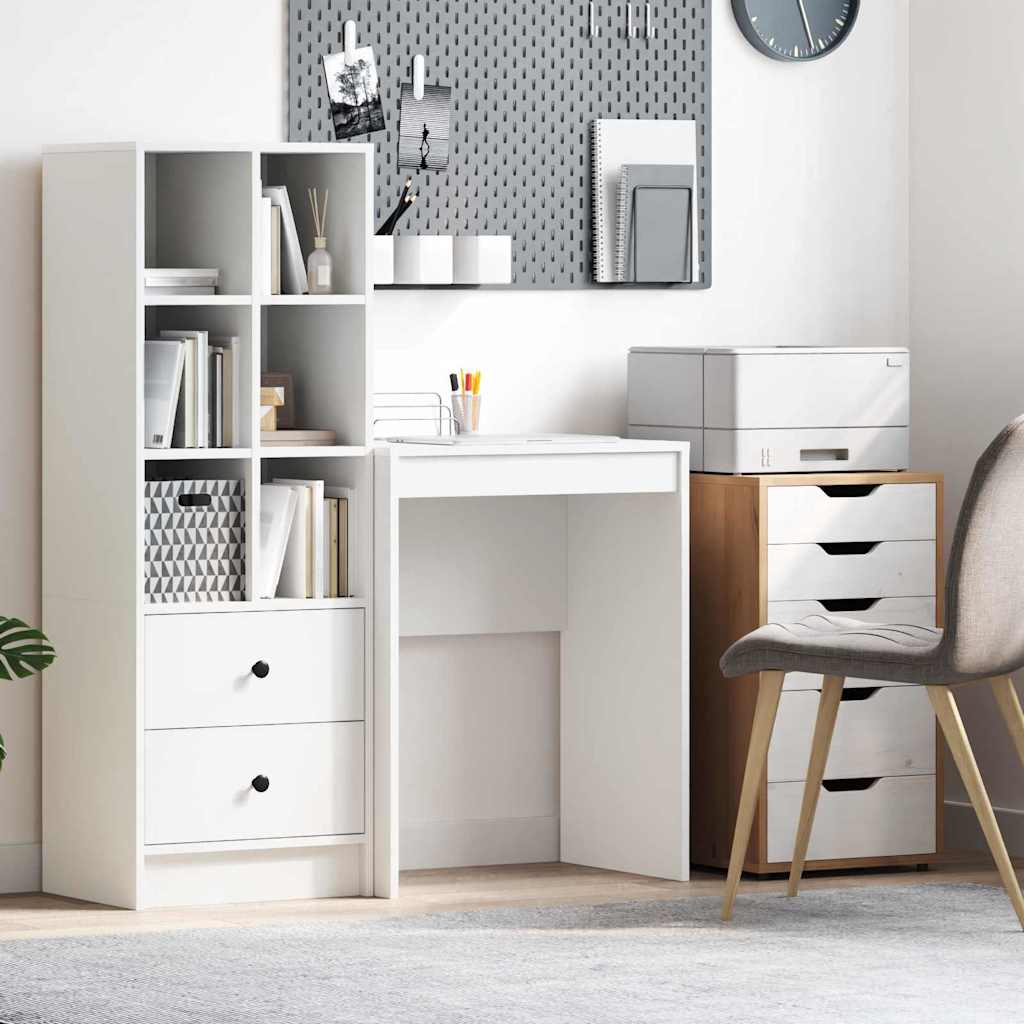 Minimalist Writing Desk White Particle board 60 x 40 x 76 cm - Tyrell & Tyrell