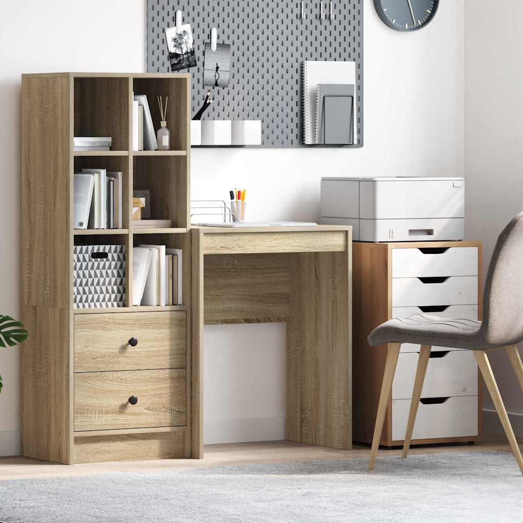 Computer Desk Sonoma oak Engineered wood 60 x 40 x 76 cm - Sid & Sam
