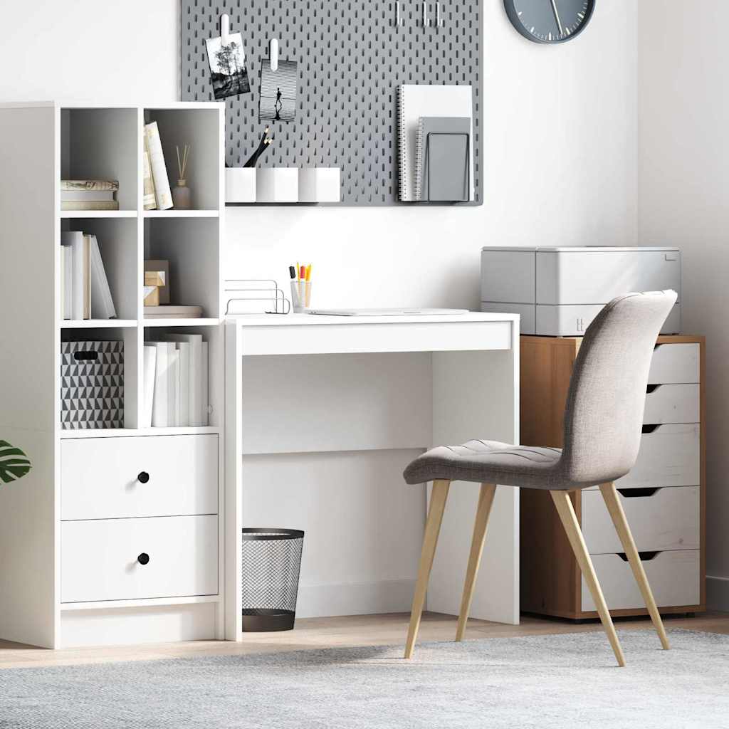 Writing Desk White MDF 80 x 40 x 76 cm Simple Writing Desk - Style and Chic