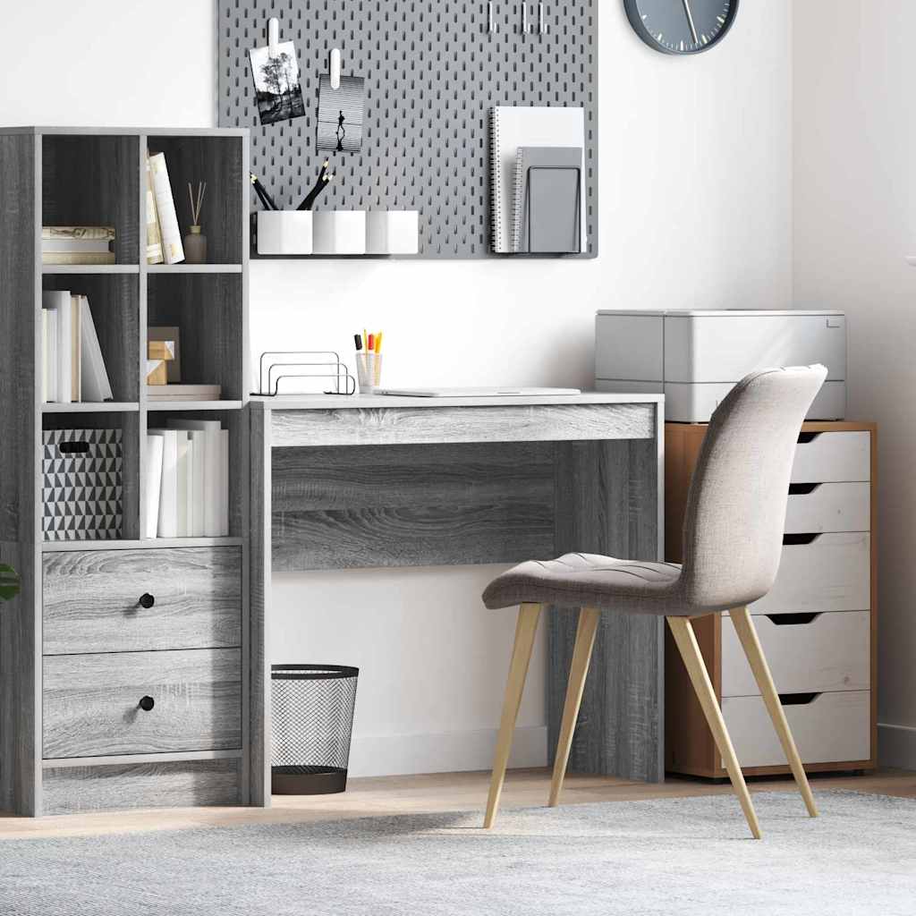 Writing Desk Grey Sonoma Engineered wood 90 x 40 x 76 cm - Merkel Designers