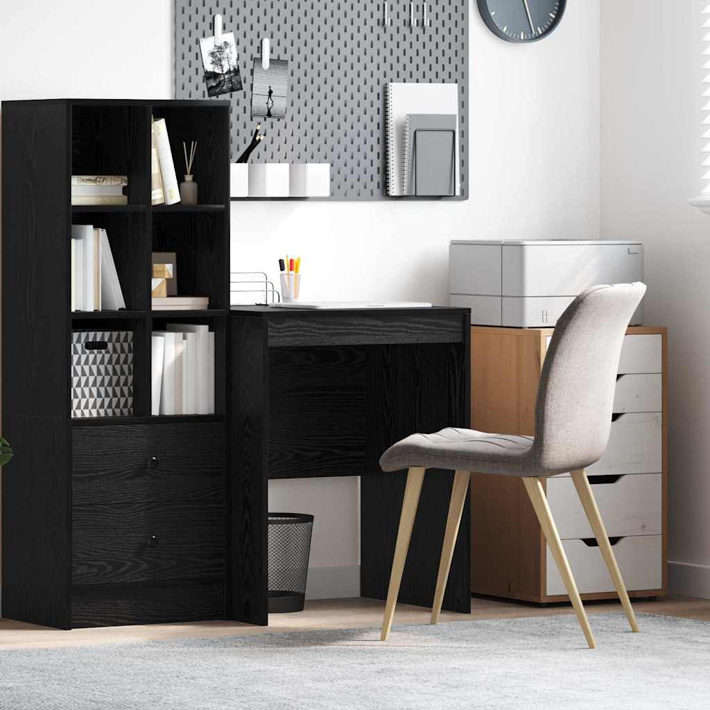 Writing Desk Black oak Engineered wood 60 x 50 x 76 cm - Brittle & Co
