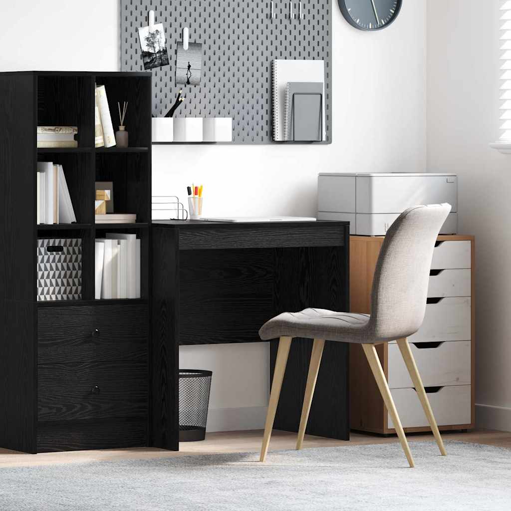 Writing Desk Black oak Engineered wood 70 x 50 x 76 cm Durable - Direct Imports