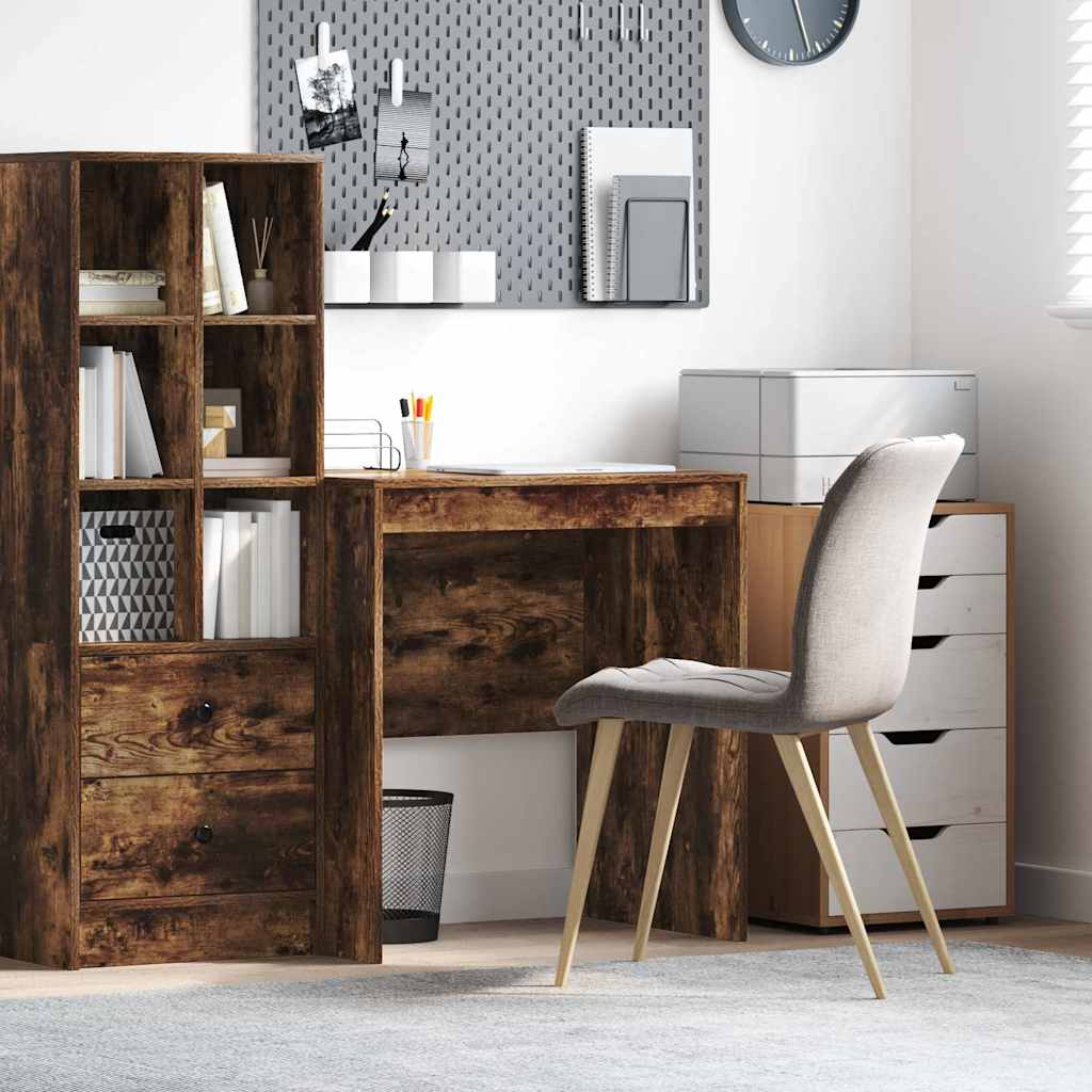 Writing Desk Smoked oak Engineered wood 70 x 50 x 76 cm - Brittle & Co