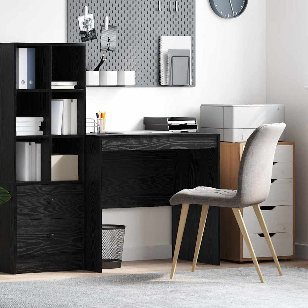 Desk Black Oak 80x50x76 cm Engineered wood - Millennium Furniture