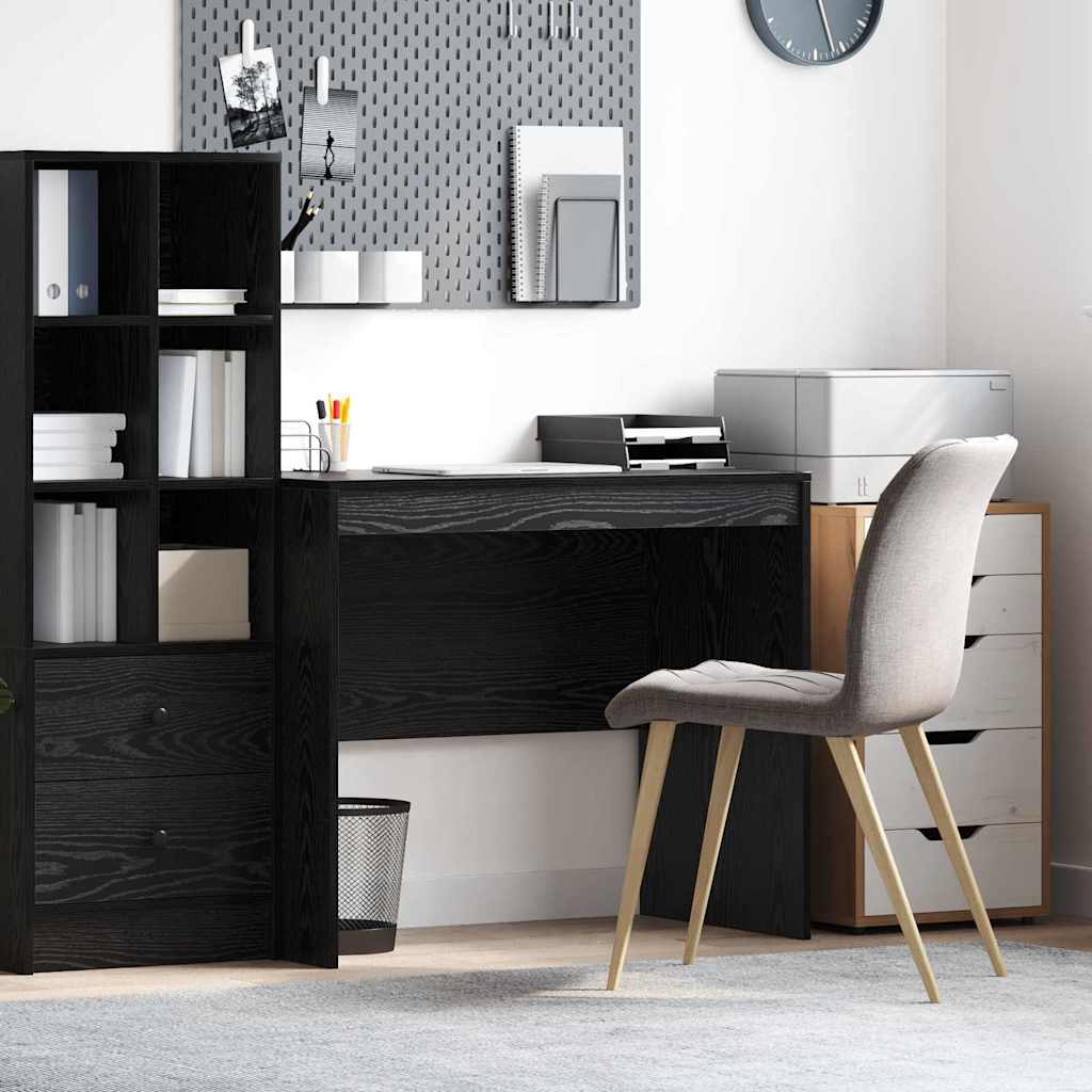 Black Oak Writing Desk Black Oak Particle board 90 x 50 x 76 cm - Merlin Deals