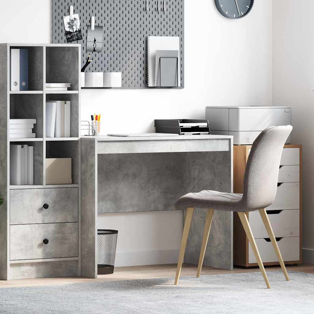 Computer Desk Concrete Grey MDF Board 90 x 50 x 76 cm - Sid & Sam