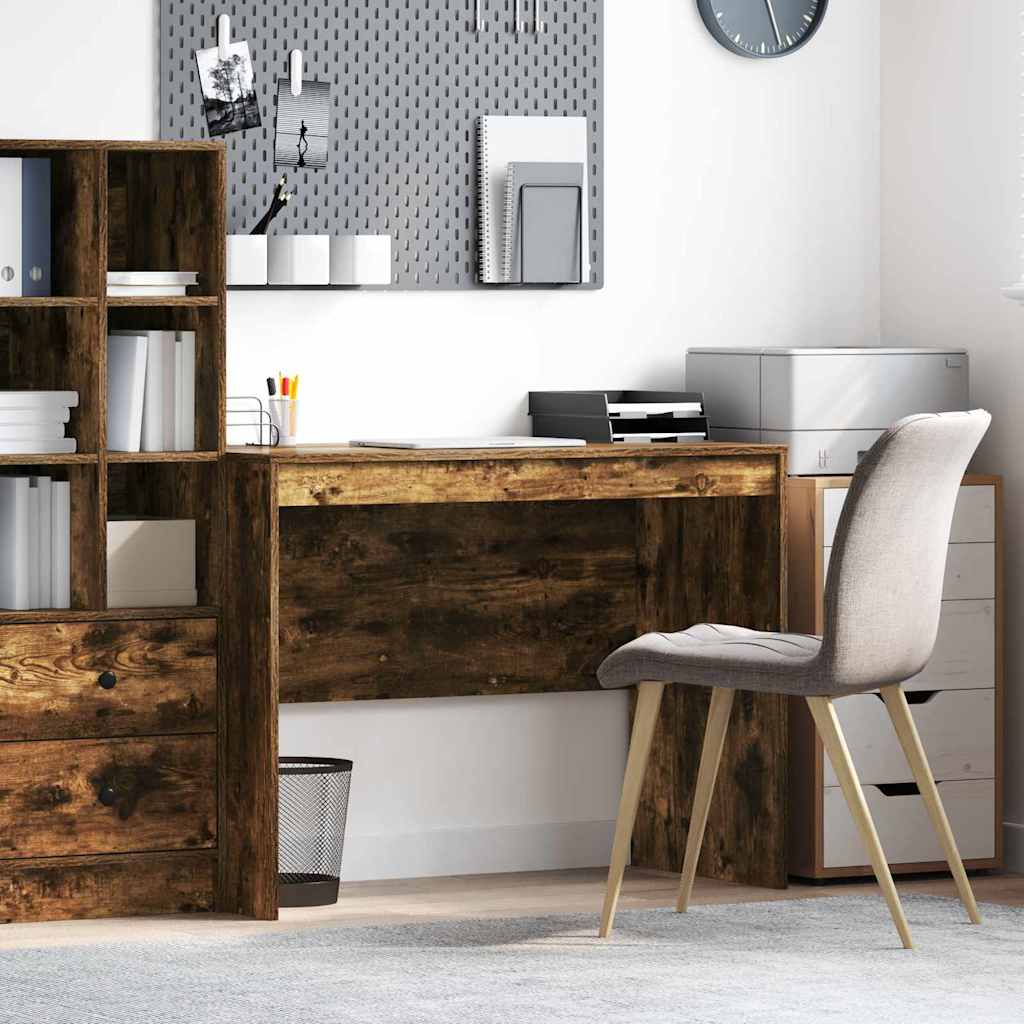 Writing Desk Smoked Oak Particle board 100 x 50 x 76 cm Durable - Tyrell & Tyrell