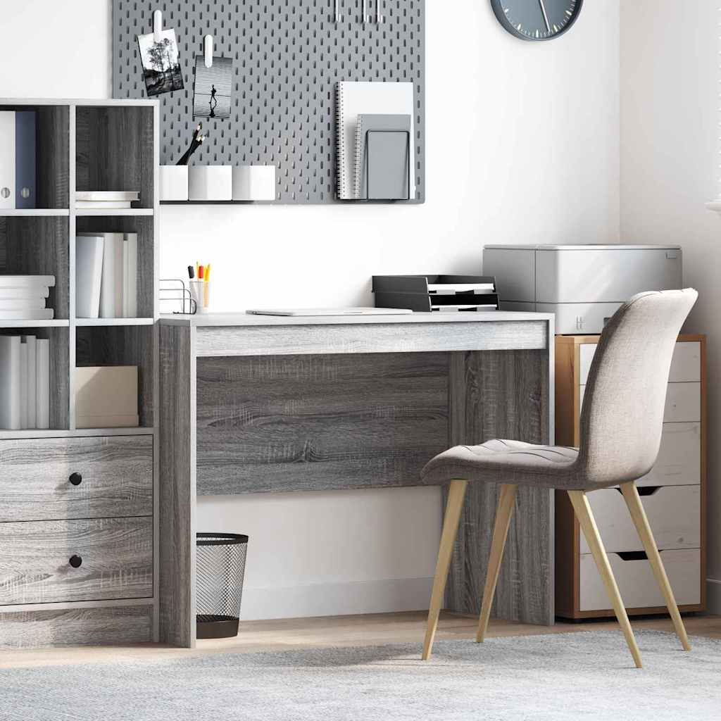 Writing Desk Grey sonoma MDF, Veneer 100 x 50 x 76 cm Durable - Tyrell & Tyrell