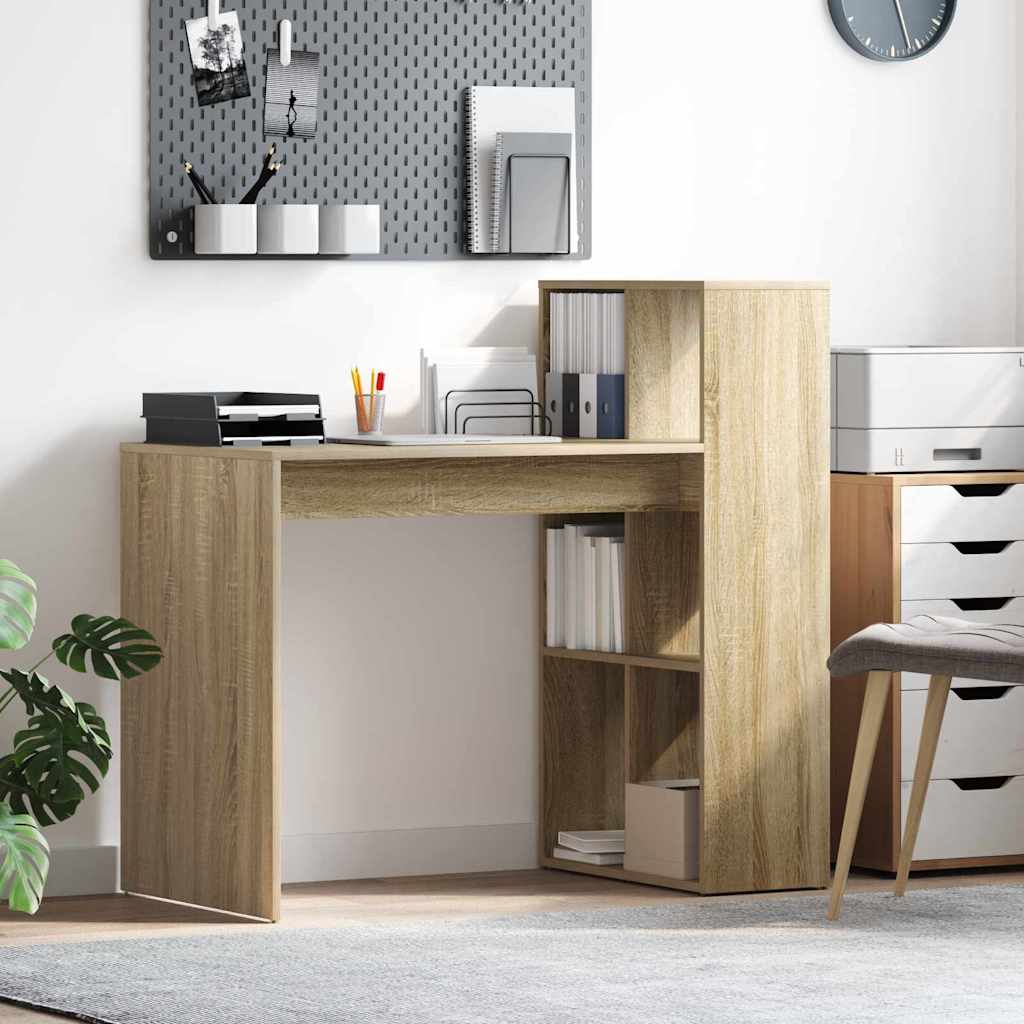 Computer Desk Sonoma oak Engineered wood Medium Computer Desk - Charlotte Dunes