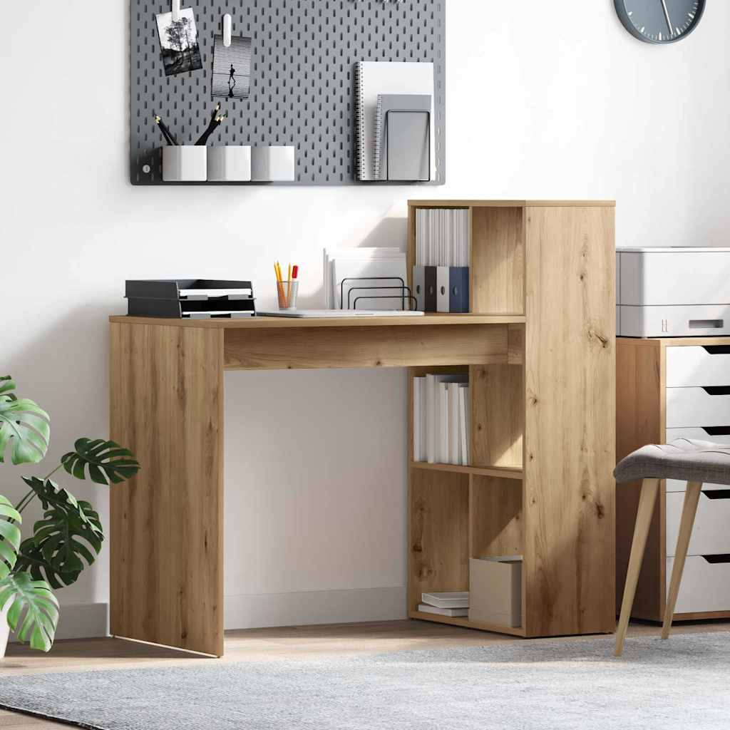 Writing Desk Artisan Oak Particle board Medium Writing Desk - Unbeatable Bargains