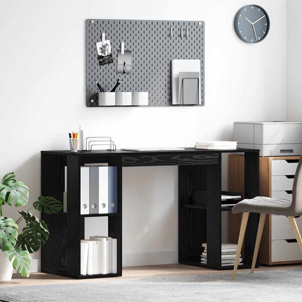 Black Oak Computer Desk Black Oak MDF Medium - Millennium Furniture