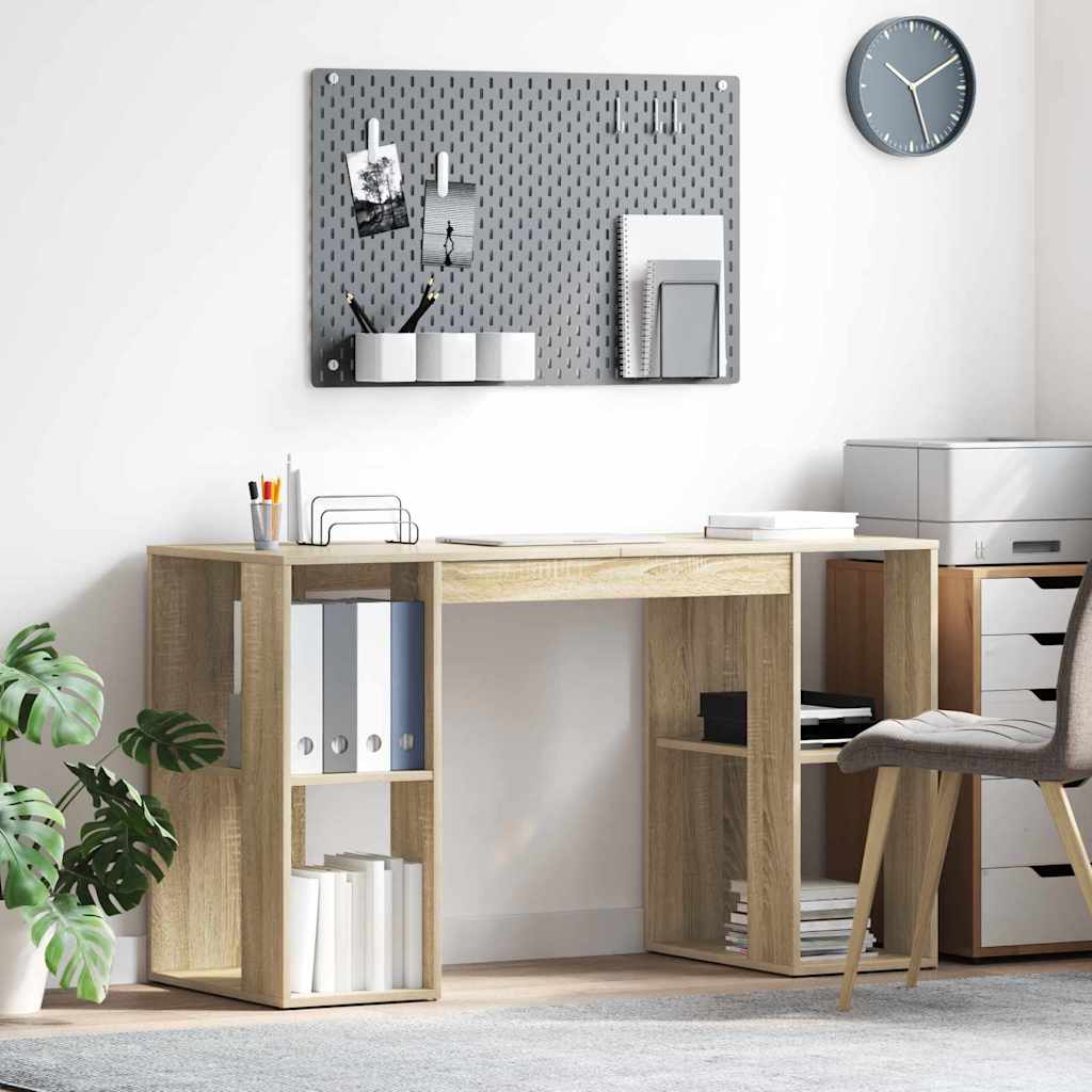 Sonoma Oak Desk Sonoma oak Engineered wood Standard desk size - Direct Imports