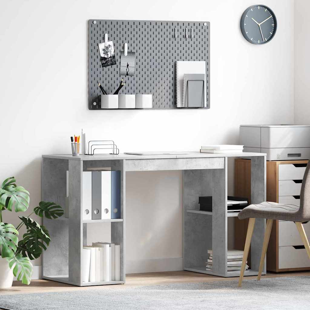Grey Computer Desk Concrete grey - All Things Good