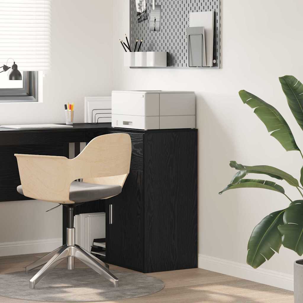 Black Oak Storage Cabinet Black Oak MDF with Black Oak Veneer - Casper Homes