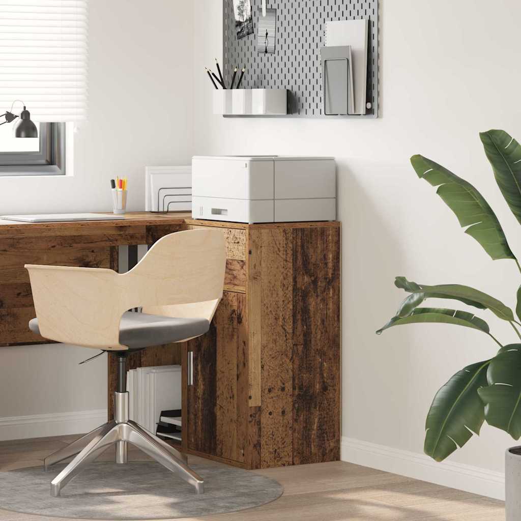 Brown Storage Cabinet Old wood Engineered wood Medium Storage - The Home Maker