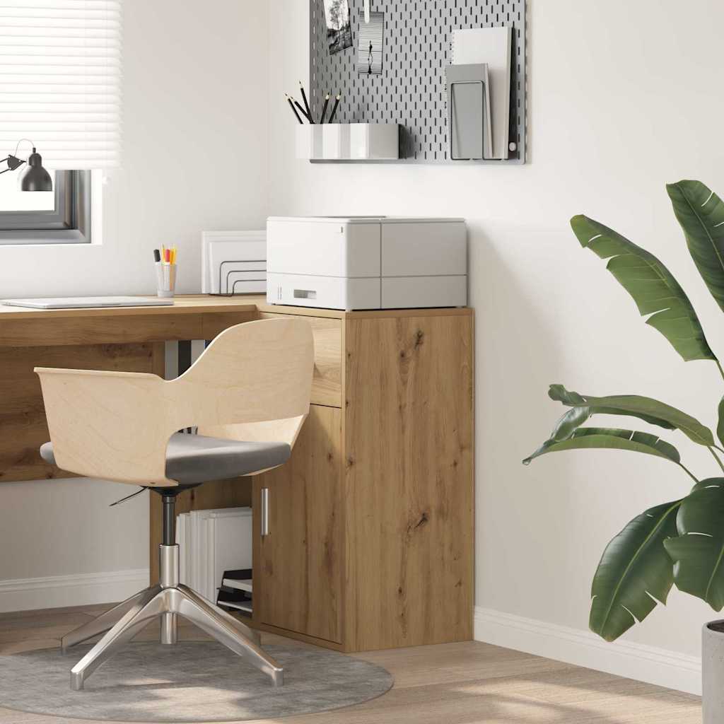 Oak Storage Cabinet Artisan Oak Engineered Wood Medium - Tyrell & Tyrell