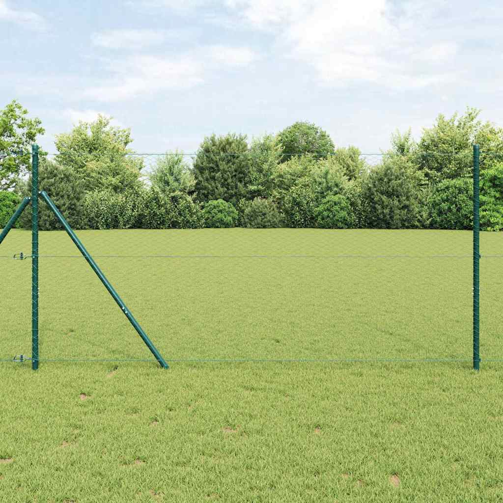 Hexagon Fence Green 1x100 m Steel - Direct Imports