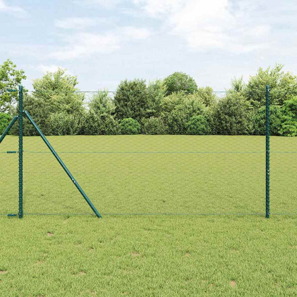 Hexagon Fence Grey 1x50 m Steel - Merlin Deals