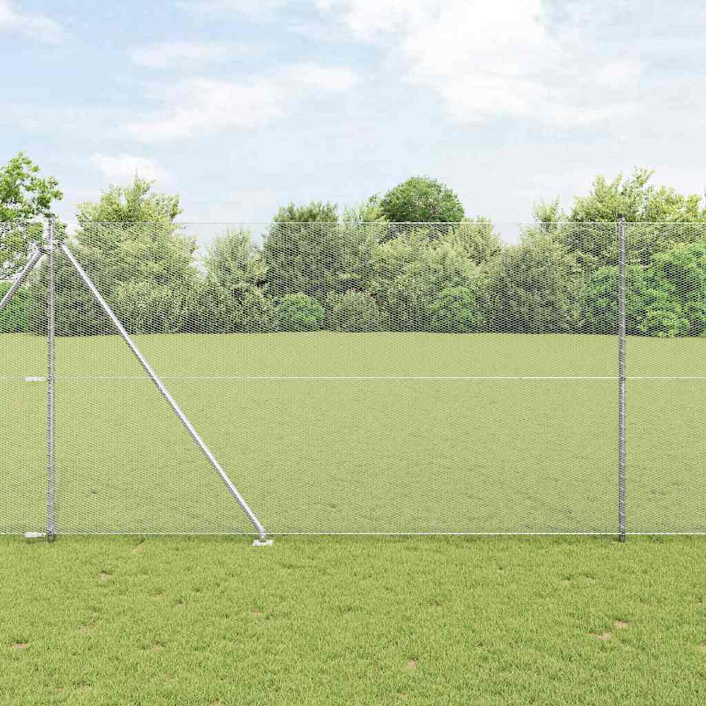 Hexagon Fence 1.6x25 m Galvanised Steel - All Things Good