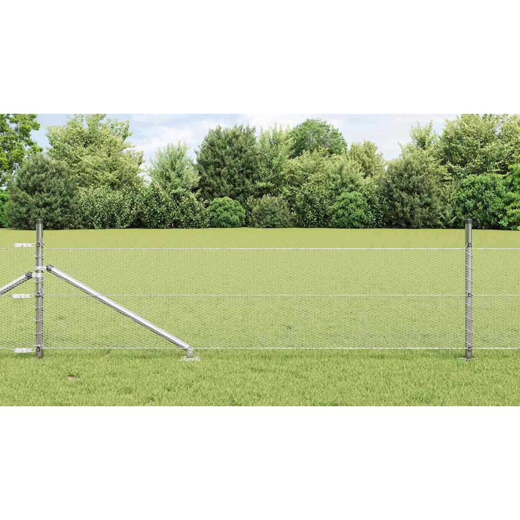 Hexagon Fence 0.4x100 m Galvanised Steel - Tyrell & Tyrell