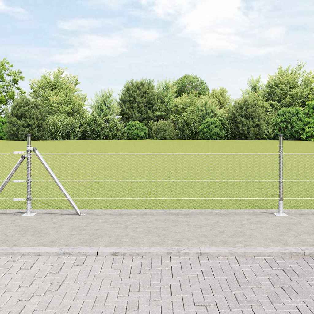 Hexagon Fence 0.5x50 m Galvanised Steel - Merkel Designers