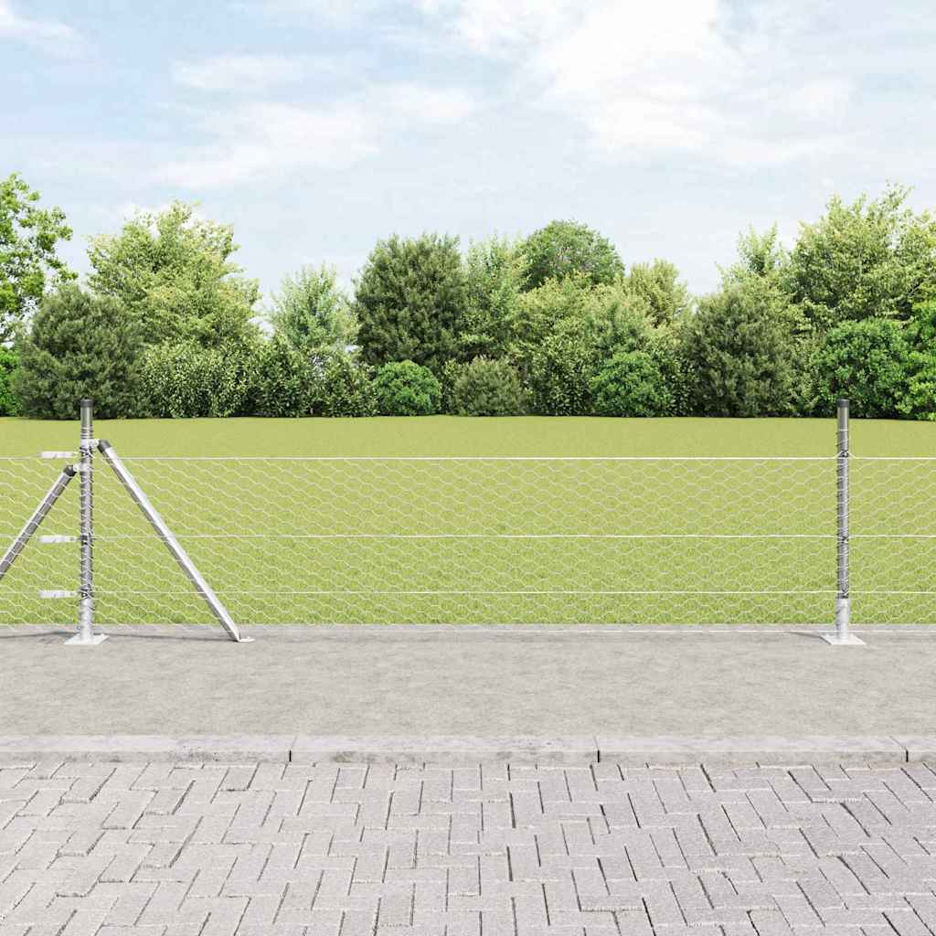 Hexagon Fence 0.5x50 m Galvanised Steel - Discount Dealers