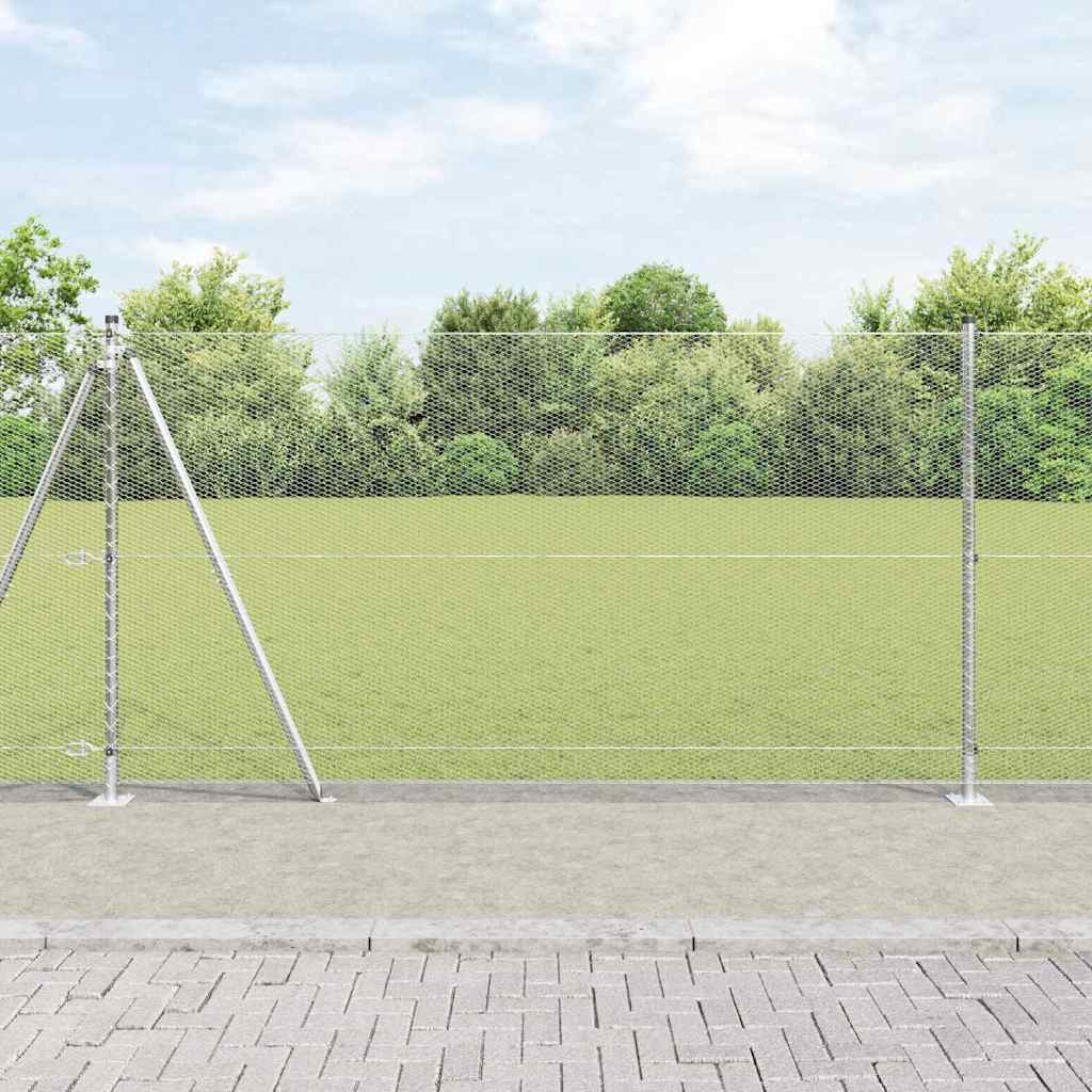 Hexagon Fence 1.2x50 m Galvanised Steel - Merlin Deals