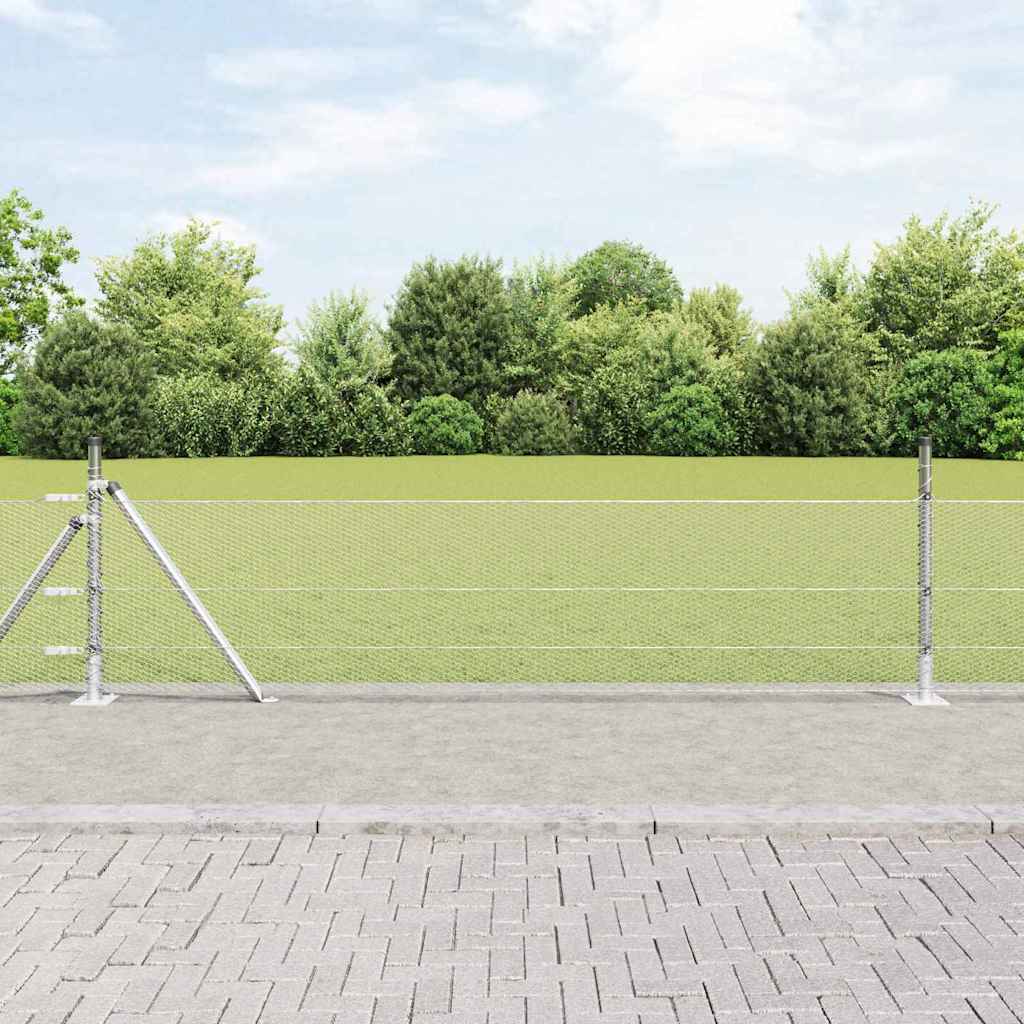Hexagon Fence 0.5x100 m Galvanised Steel - Merlin Deals