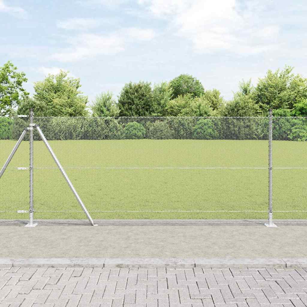 Hexagon Fence 1x100 m Galvanised Steel - Style and Chic