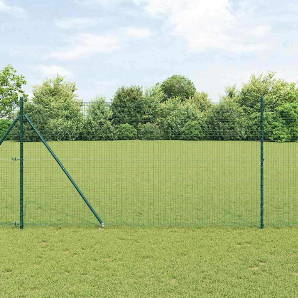 Green Fence Post Set Set of 2 Green Plastic coated wire - Sid & Sam