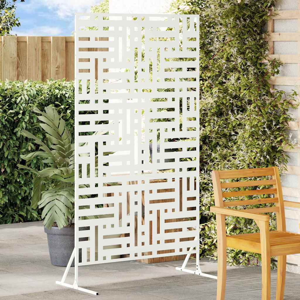 Privacy Screen White 100x50x180 cm Steel - Casper Homes