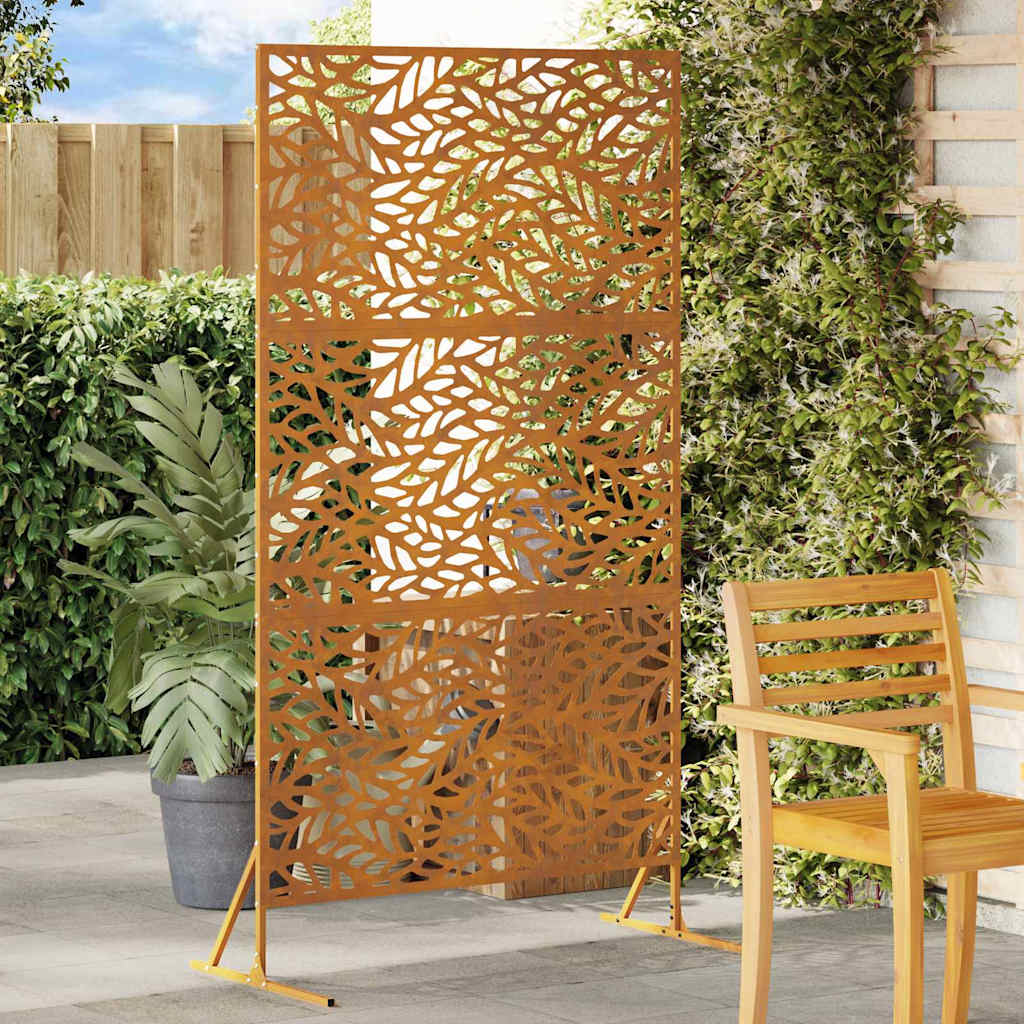 Privacy Screen 100x50x180 cm Weathering Steel - Charlotte Dunes