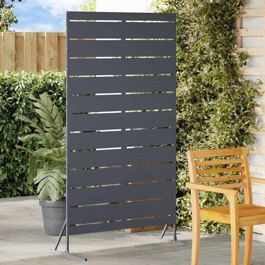 Privacy Screen, Anthracite, 100x50x180 cm, Steel - Design Hut