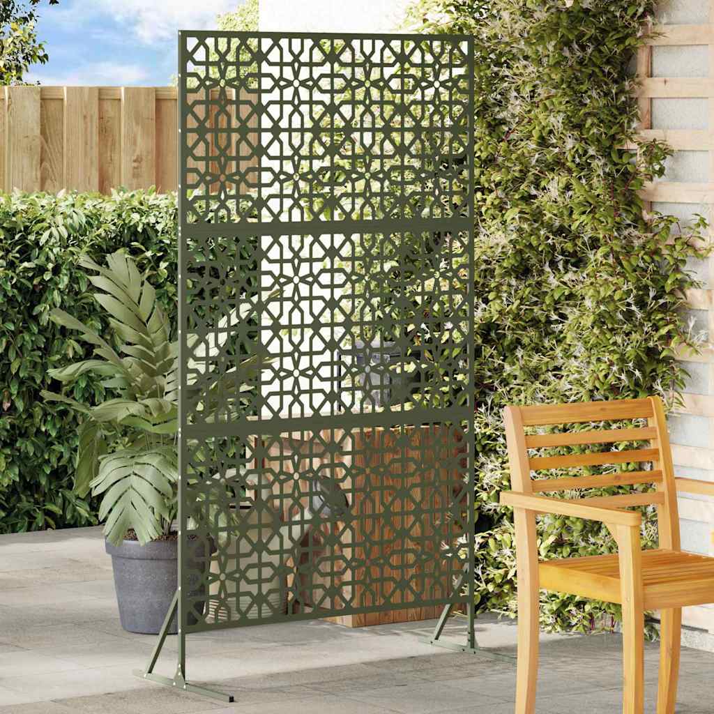 Privacy Screen Olive Green 100x50x180 cm Steel. - Merkel Designers