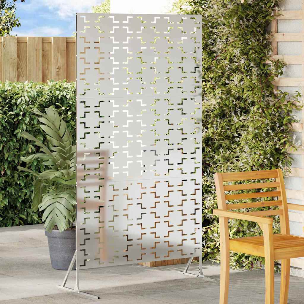 Privacy Screen 100x50x180 cm Galvanised Steel - Sid & Sam