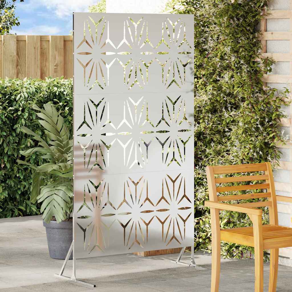 Privacy Screen 100x50x180 cm Galvanised Steel - Unbeatable Bargains