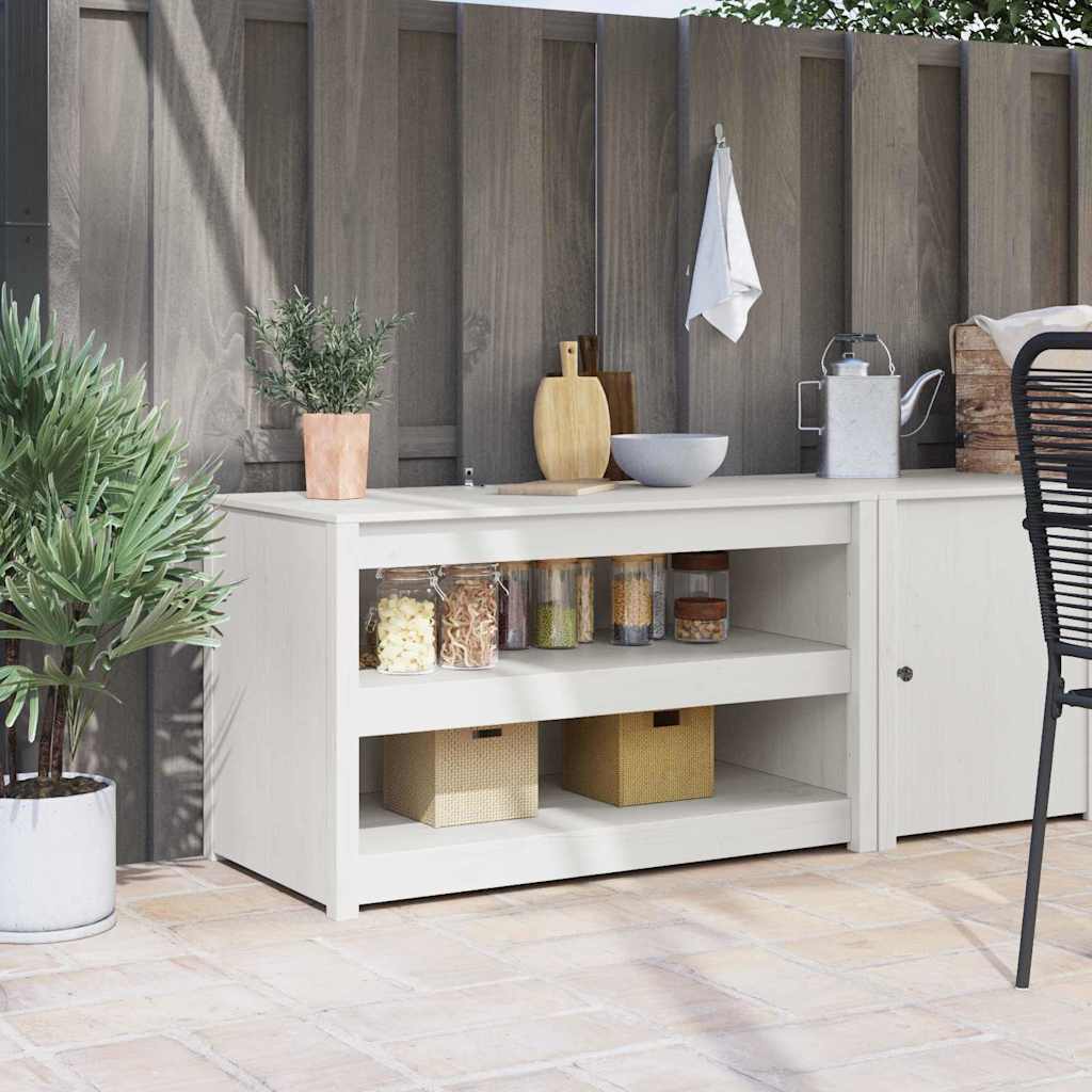 Kitchen Cabinet White pinewood Pinewood Medium Shelving - Merkel Designers