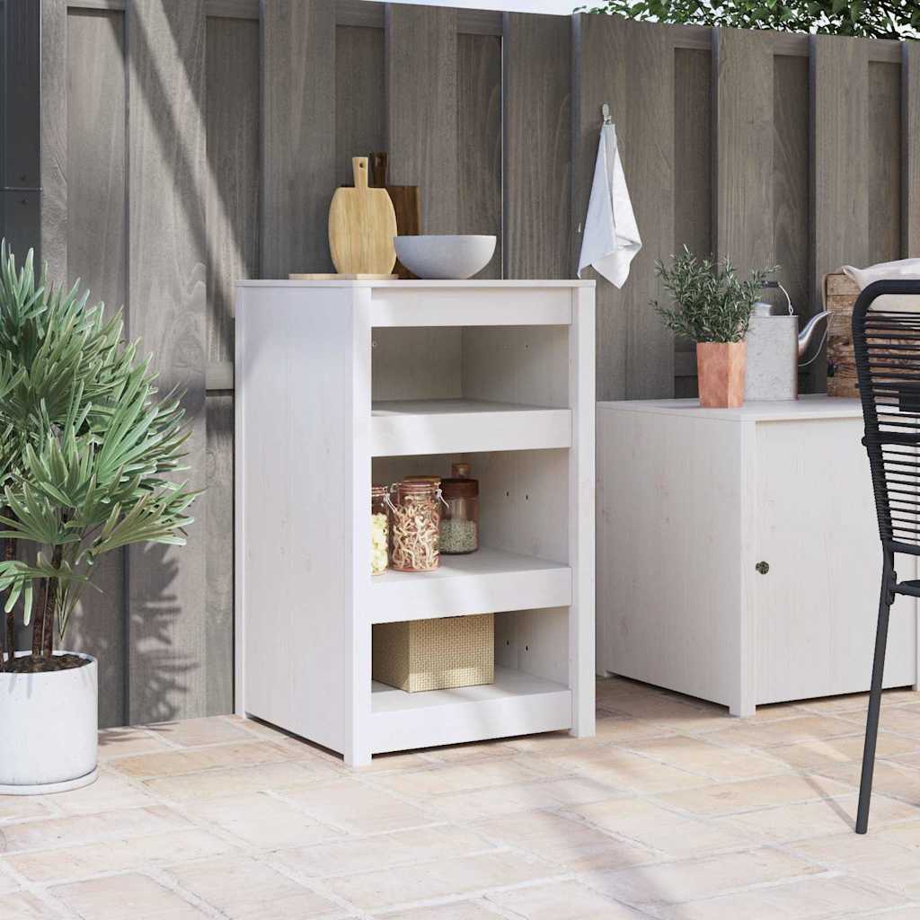 Kitchen Cabinet White Pinewood Solid Pine Wood Standard - R and M Furniture