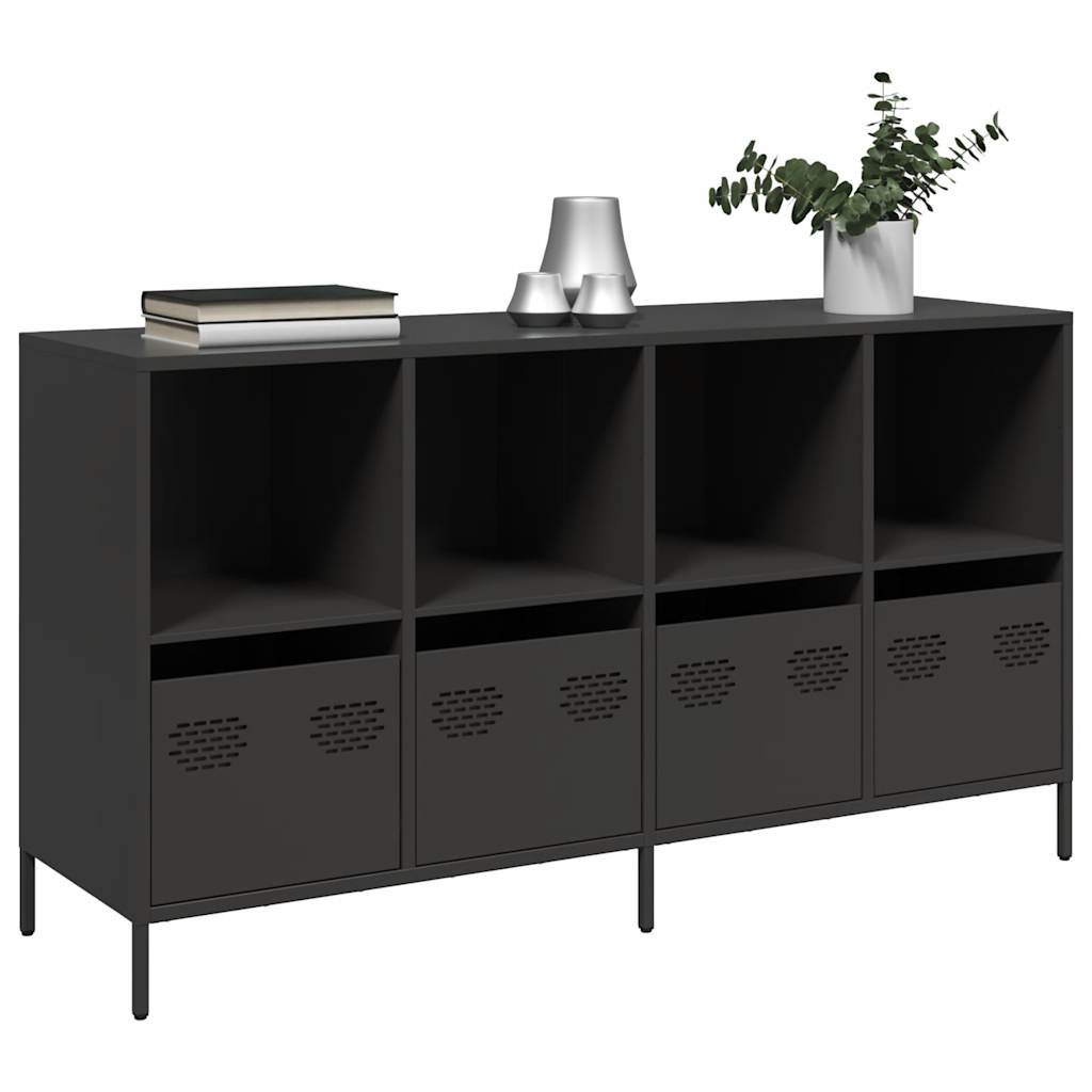 Sideboard Black 135x39x73.5 cm Cold-rolled Steel - Unbeatable Bargains