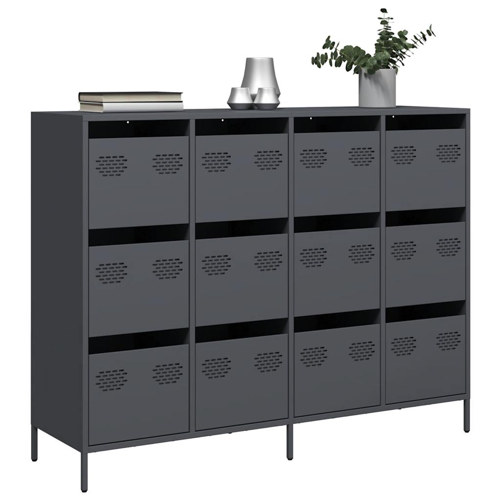 Sideboard Anthracite 135x39x103.5 cm Cold-rolled Steel - Casper Homes