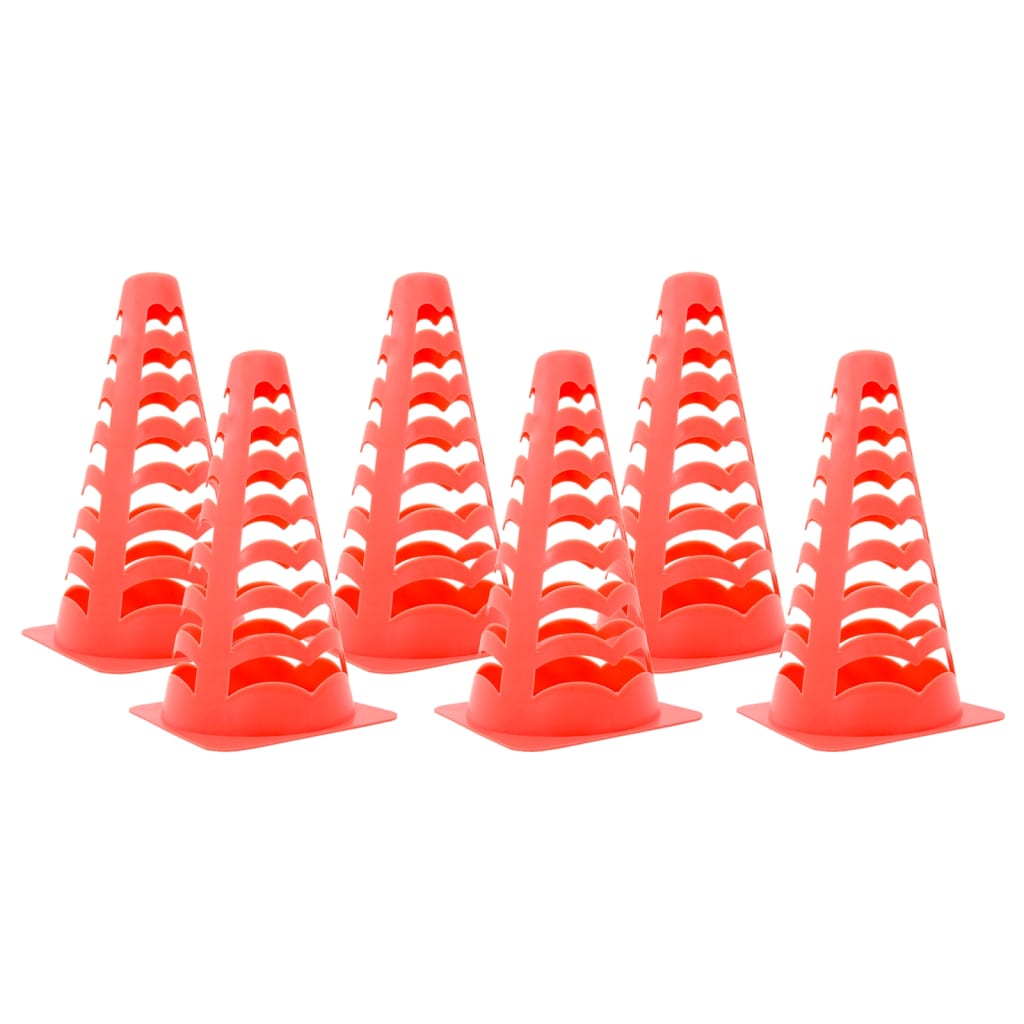Football Cones 6 pcs Stackable Orange 13x13x22.5 cm - Charlotte Dunes
