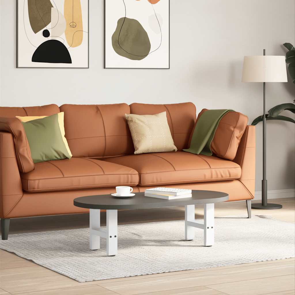 Coffee Table Legs White 2 pcs 30x(30-31) cm Steel - Style and Chic