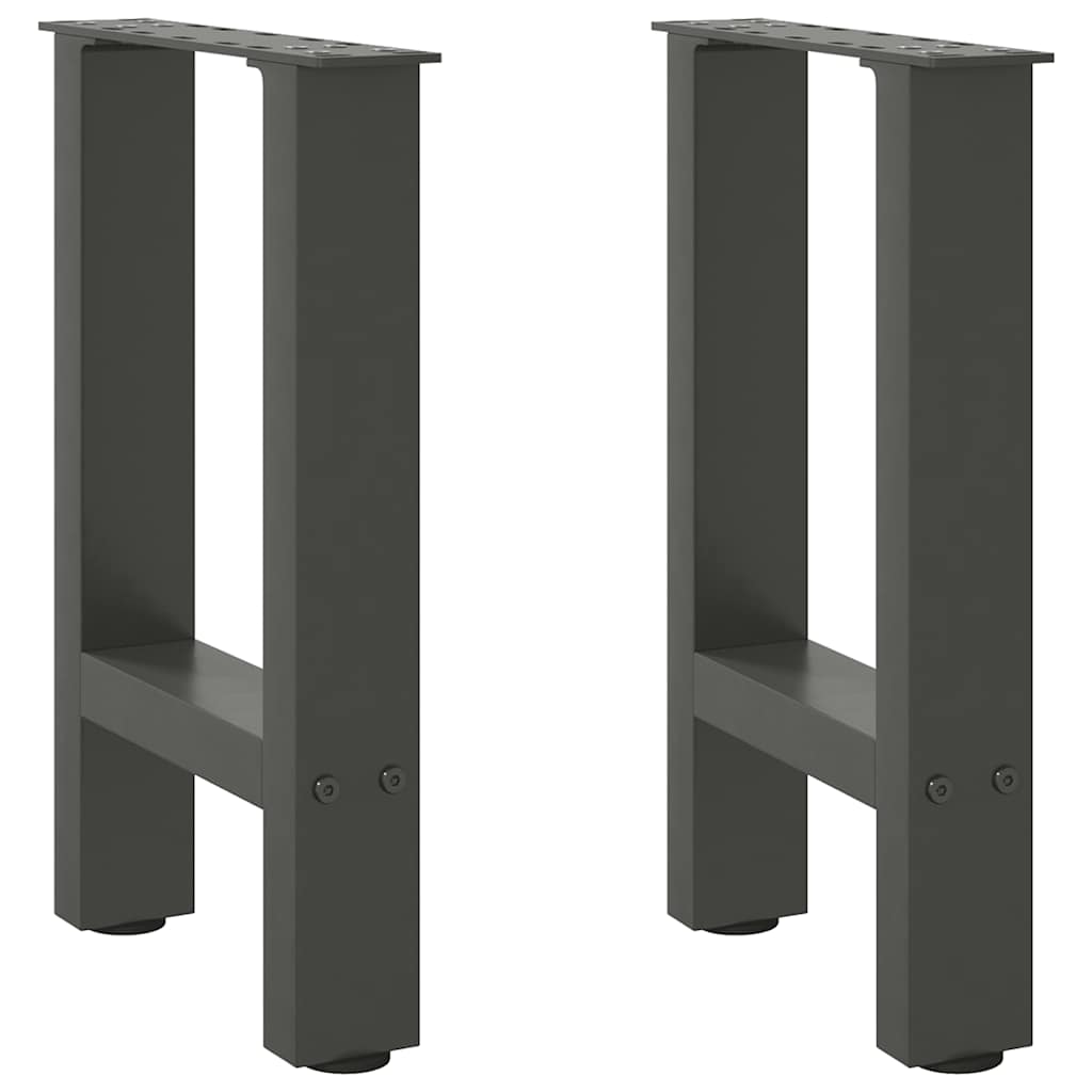 Coffee Table Legs Anthracite 2 pcs 28x(42-43) cm Steel - Tyrell & Tyrell