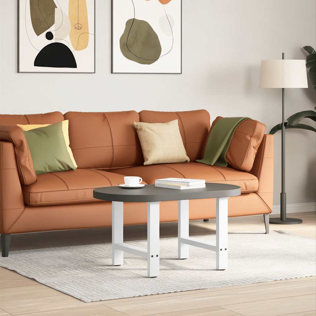 Coffee Table Legs White 2 pcs 50x(42-43) cm Steel - Sid & Sam
