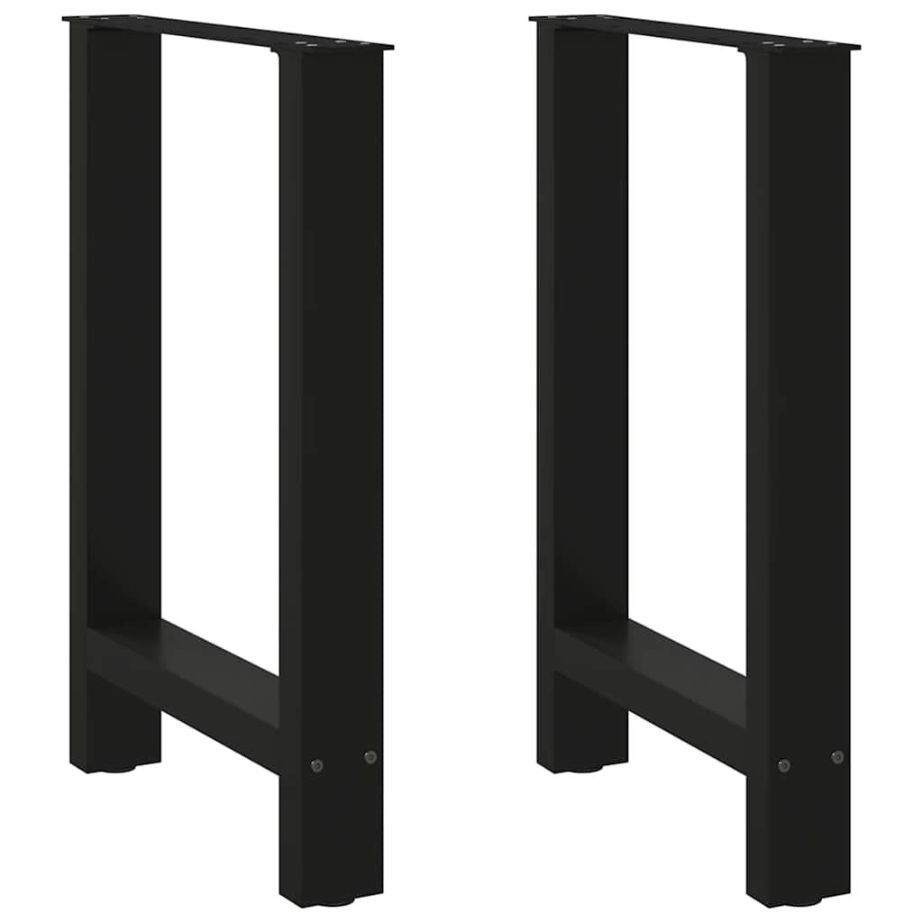 Coffee Table Legs Black 2 pcs 60x(72-73) cm Steel - The Home Maker